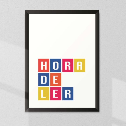 ELLO - Quadro Decorativo - Hora de Ler